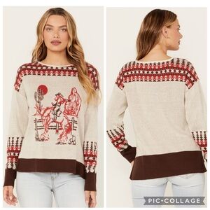 NWT COTTON & RYE / Vintage Cowgirl Sweater Size L